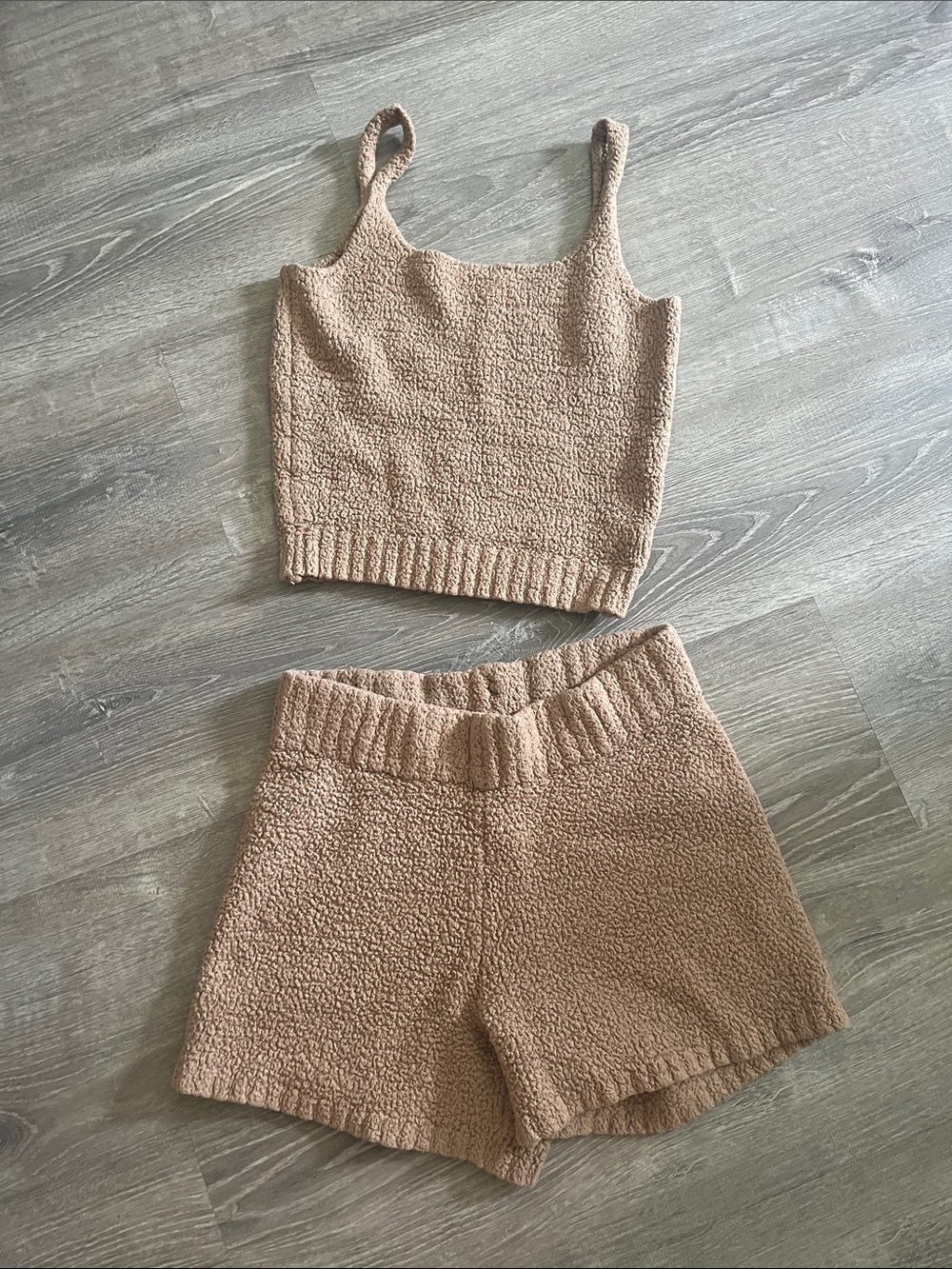 SKIMS Plush Teddy Jacket in Beige